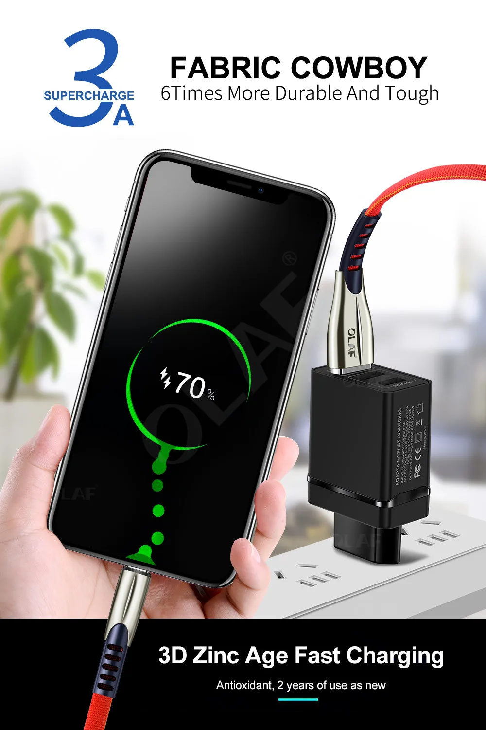 Олаф Micro USB кабель 3A Быстрая зарядка USB кабель для передачи данных Шнур для samsung Xiaomi Redmi Note 4 5 Android Microusb Быстрая зарядка 3M 2 м
