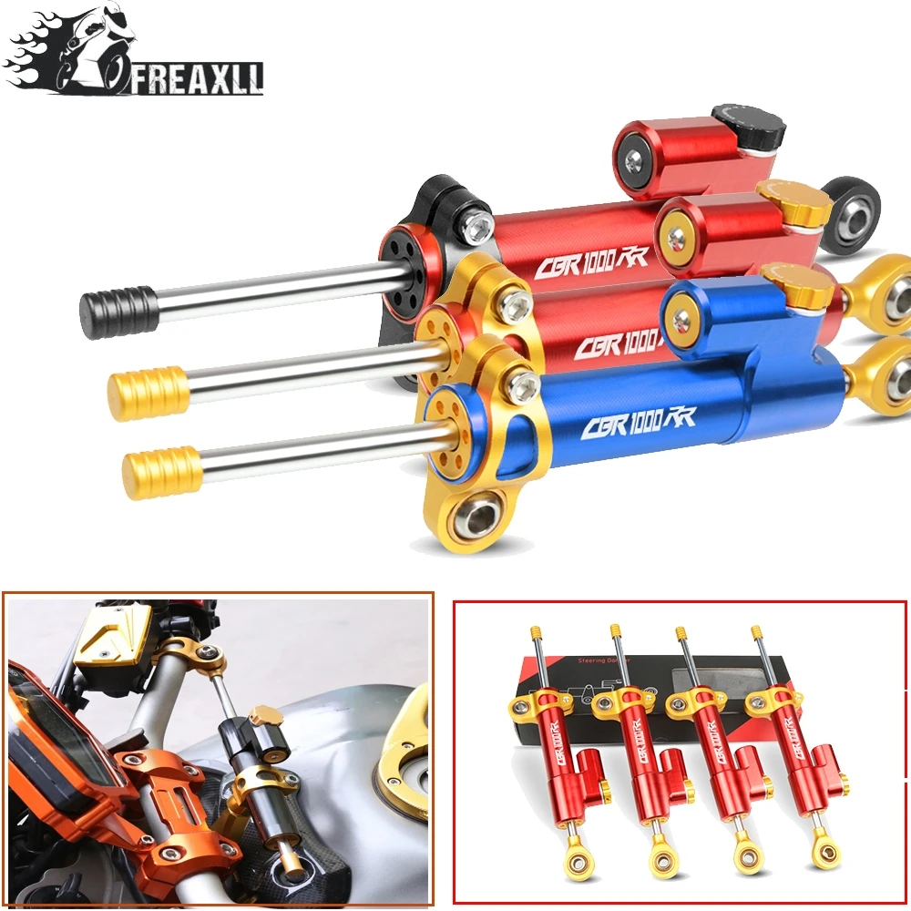 Moto CNC Motorcycle Steering Damper Stabilizer Linear Reversed Safety
