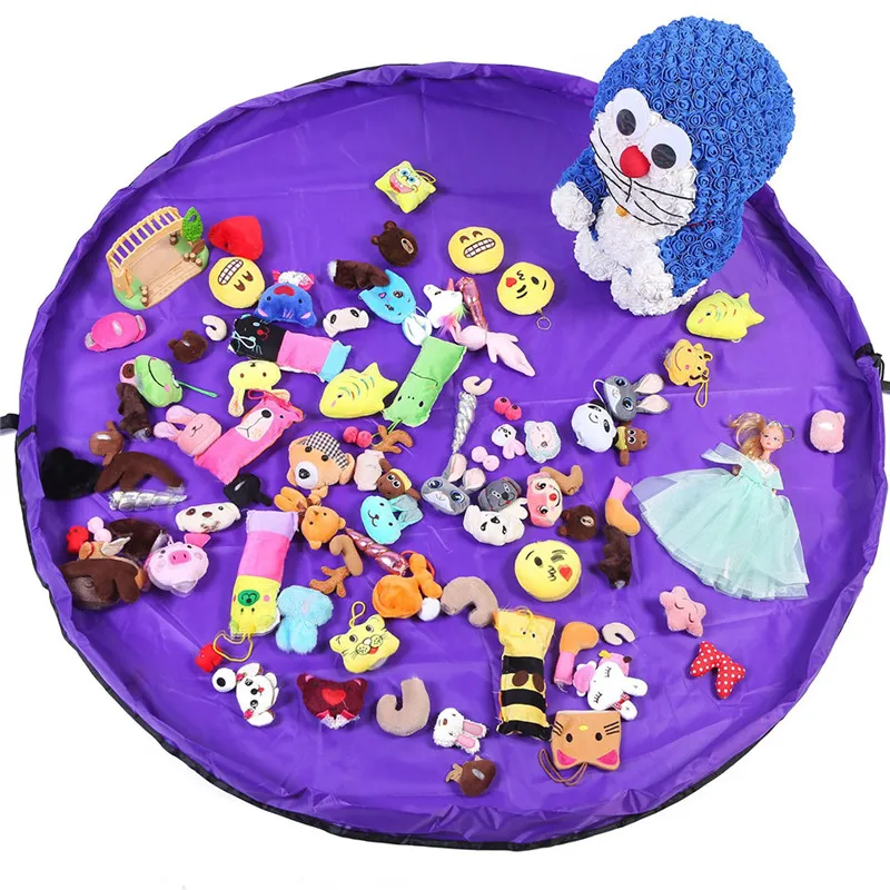 

VOGVIGO 50/150cm Drawstring Bags Portable Kids Toy Kit and Play Mat Lego Toys Organizer Bin Box Fashion Practical Storage Bags