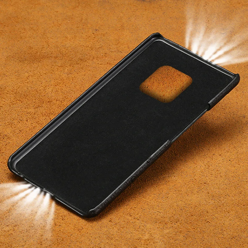Phone Cases For Huawei P10 P20 P30 Lite Mate 9 10 20 lite Pro Case Natural Ostrich Skin Cover For Honor 8X 9 10 V20 P Smart case