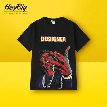 

Short Sleeve Printed Vintage Loose Tshirt Men Cotton Horror Fashion Oversized T Shirt Halloween Anime Tshirt Streetwear II50DX