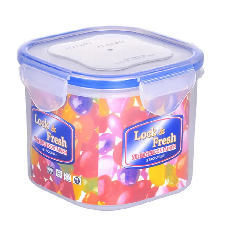 650ML High Cylindrical Plastic Sealed Freshness Box Dried Goods Beans Storage Box Easy to Storage