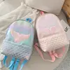 Girls Glitter Mermaid Backpack School Book Shoulder Bag Rucksack For Girls Kids PU Travel Laser Backpacks 4