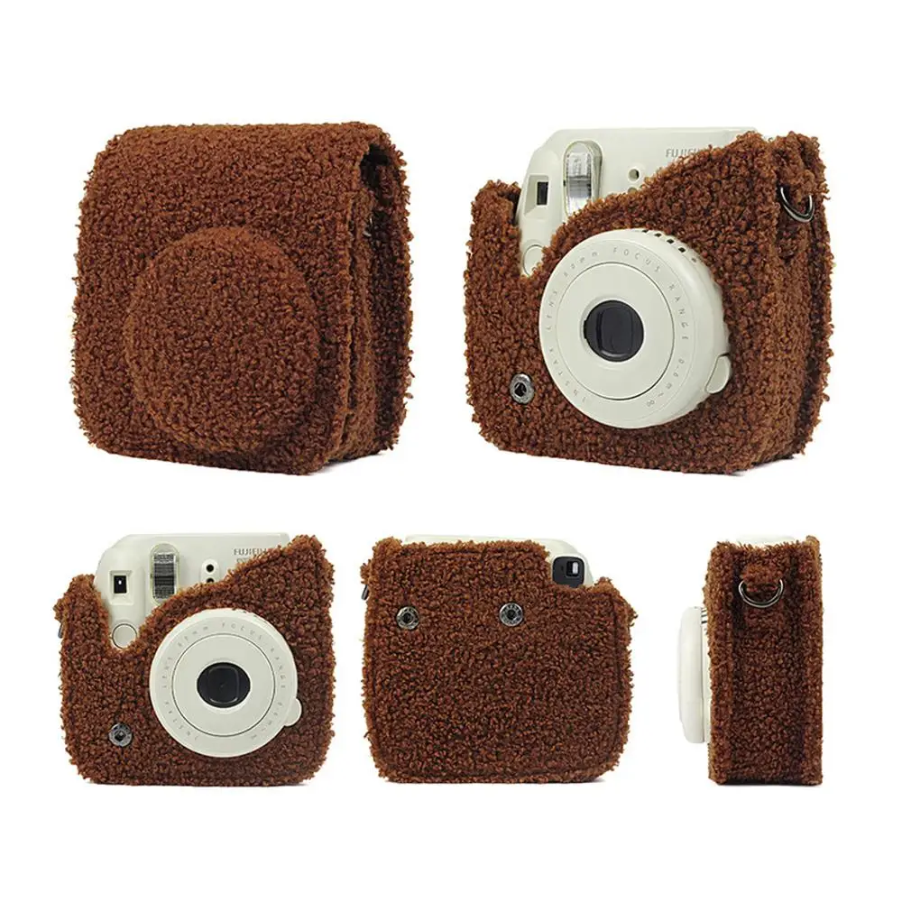 Плюшевый защитный чехол для камеры с плечевым ремнем для Fujifilm Instax Mini 9 Mini 8 Mini 8+ чехол для мгновенной камеры