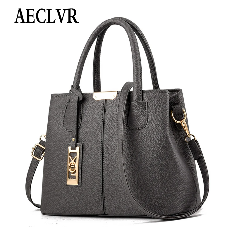 

AECLVR Solid Color Famous Brand Women Bags PU Leather Designer Bags Crossbody Shoulder Bags All-matcch Party Messenger Bags