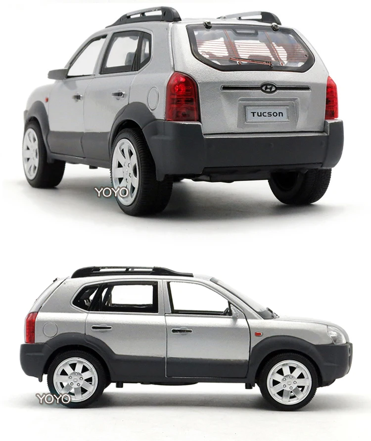 1:24, высокая симуляция, Пекин, hyundai Tucson, внедорожная модель автомобиля, оригинальное моделирование, металлические украшения, вытяжной автомобиль, детские игрушки