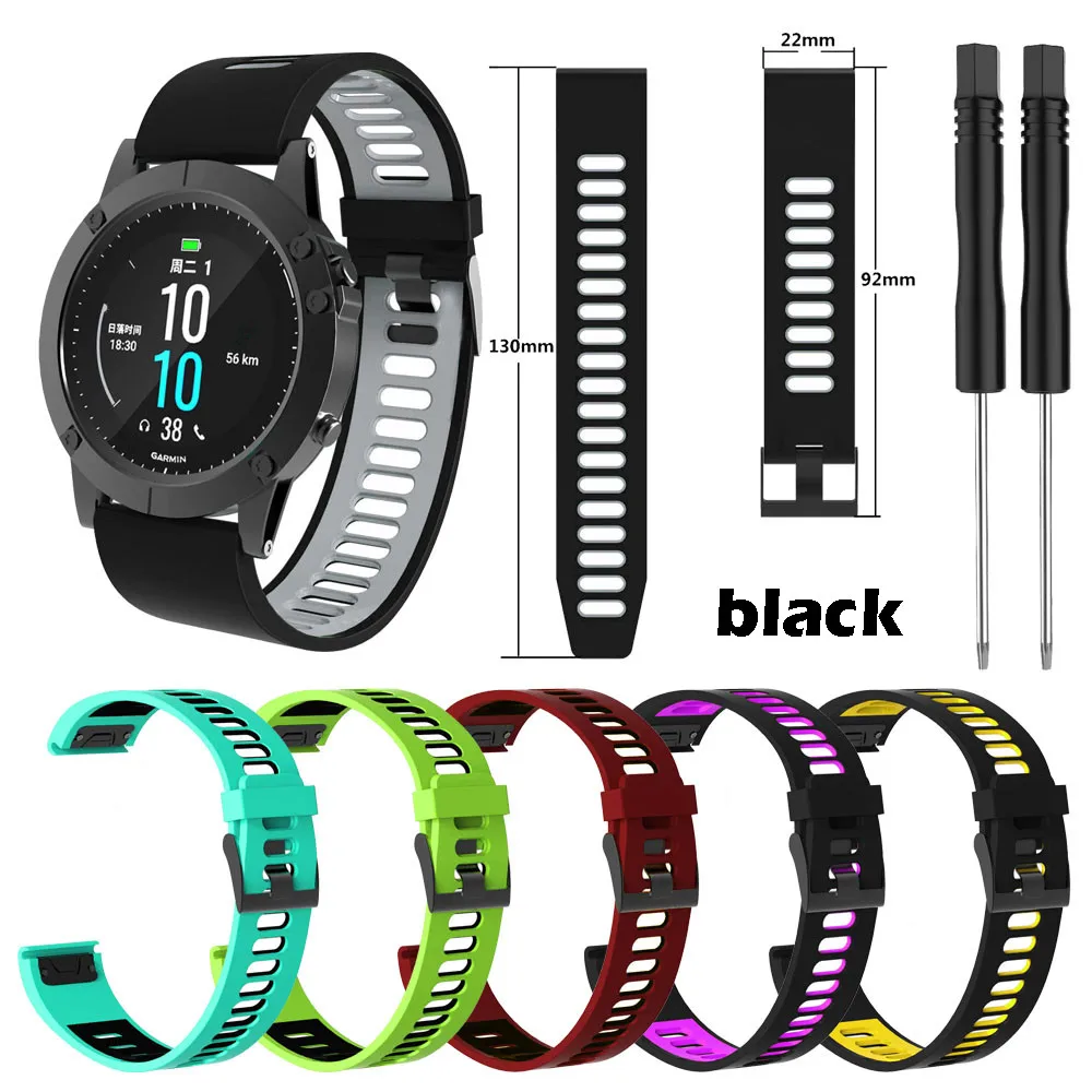 Ouhaobin 22 мм Ремешки для наручных часов Garmin fenix 5/5Plus спортивный силиконовый сменный ремешок для наручных часов fenix 6 band 1011#2