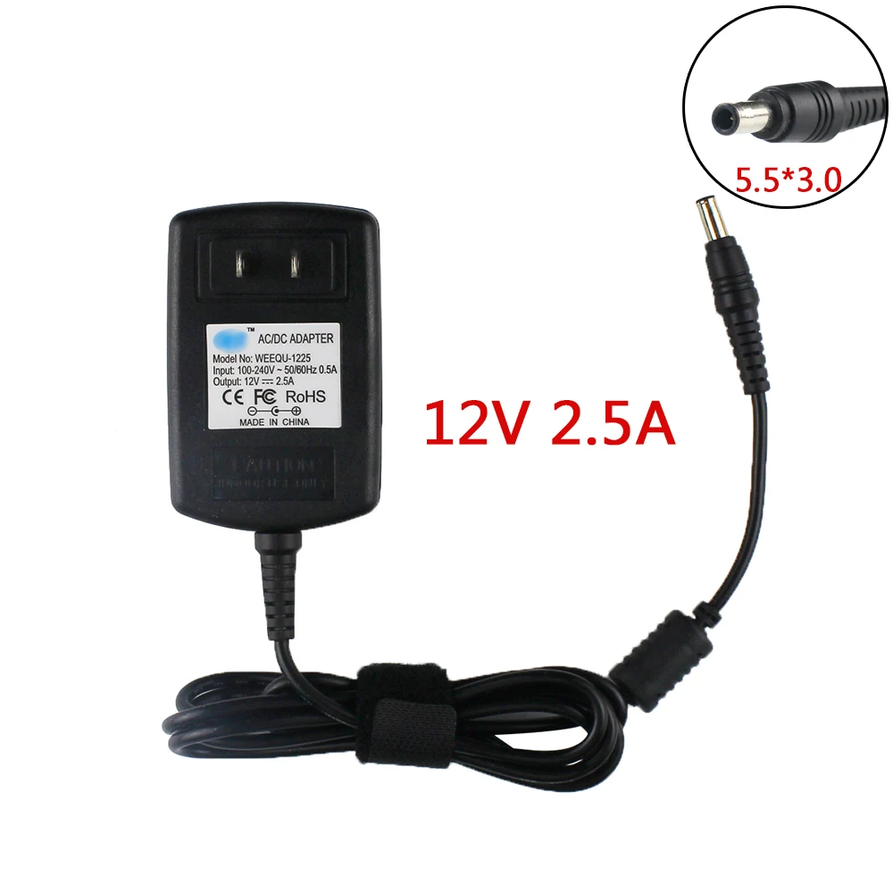 12 В 2.5A 5,5*3,0 AC/DC адаптер зарядное устройство для sony SRSX5, WHT SRSX5, красный SRSX5 NFC динамик