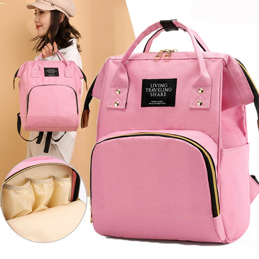 New Capacity Mummy Maternity Bag Diaper Baby Bag Multifunctional Nursing Bag Backpack Baby Care Mom Convenient