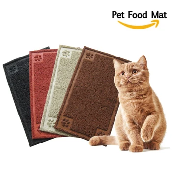 

Waterproof pet food mat Dog Puppy Cat silicone Feeding Placemat PVC Dish Bowl Food Feed Mat Pad