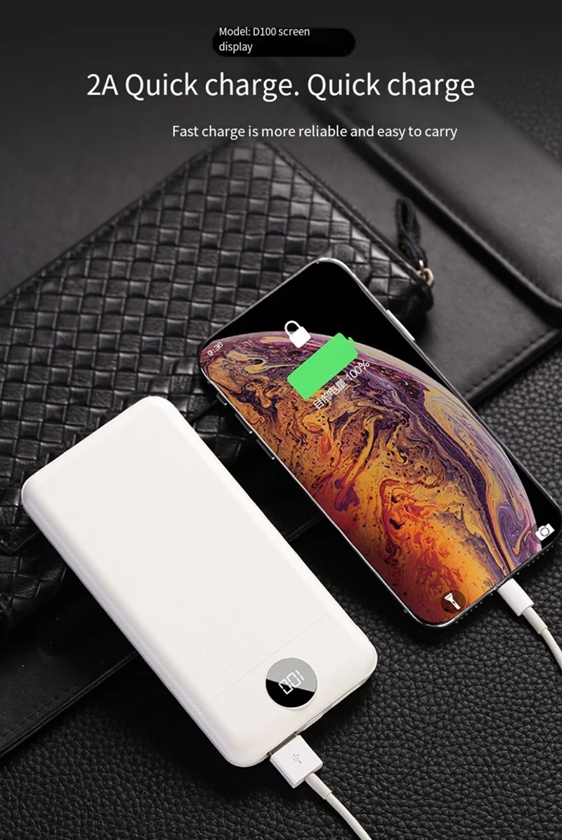 power bank portable charger 90000mAh Slim Power Bank Portable Charger External Battery Pack Power Bank For iPhone 12Pro Xiaomi Huawei Samsung Power Bank bank power