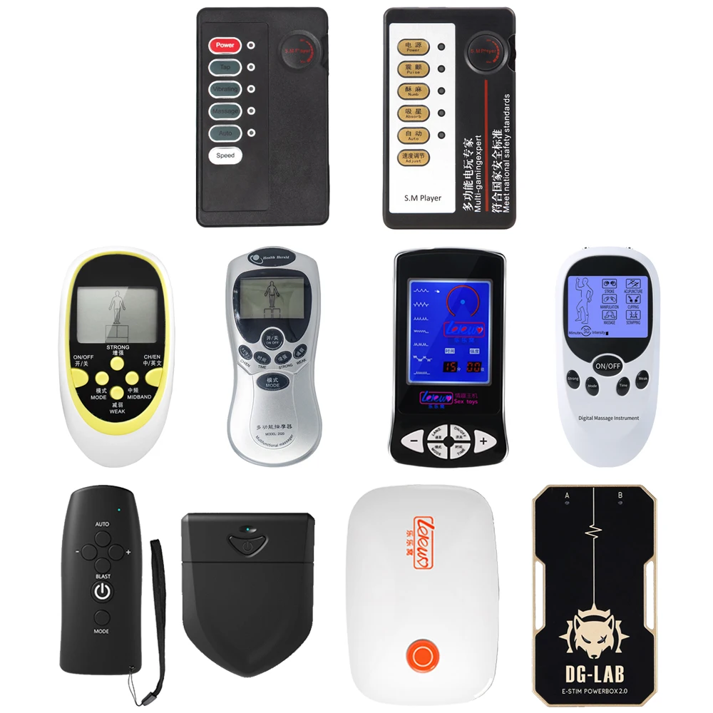 Multi-style Shock Host Sex Electric Stimulation Medical Themed Toys Power Box Electro Accessories Wave Therapy Sexual Devices