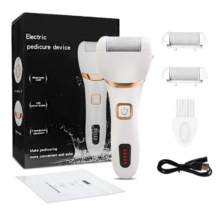 Newly Electronic Feet File Hard Skin Callus Remover Scrubber Home Pedicure Exfoliation Tool Rechargeable MS88