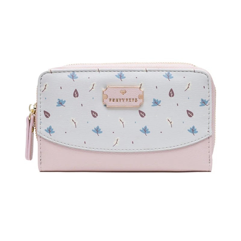 pink Модный кожаный женский клатч-кошелек держатель для карт, сумочка для денег Элитный бренд кошельки, дизайнерские кошельки Для женщин кошельки с карманом для мобильного телефона - Цвет: pink