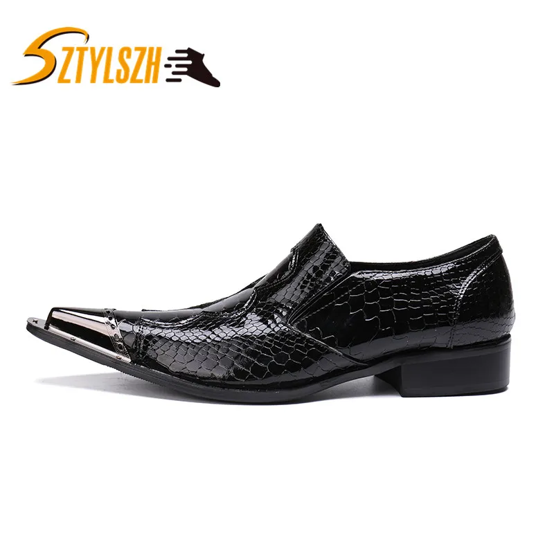 

Plus Size 38-46 British Style Men's Quality Patent Leather Shoes Leather Soft Man Wing-tip shoes Dress Shoes Zapatos de hombre