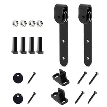 

Cabinet Sliding Barn Door Hardware Kit Super Mini Sliding Door Hardware Carbon Steel Furniture Fittings Home Door Replacement