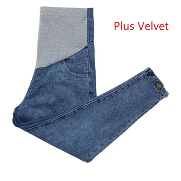6-Plus Velvet Джинсы для беременных на весну и осень, свободные штаны с морковкой для беременных женщин, новая Вельветовая верхняя одежда, штаны-шаровары, штаны с девятью точками - Цвет: 6-Plus Velvet