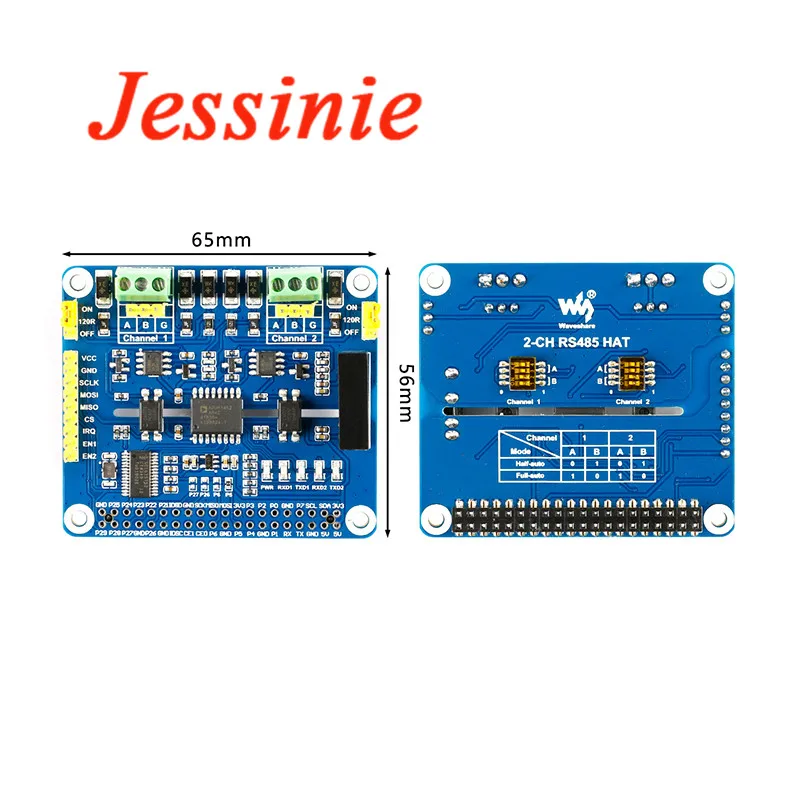 Raspberry Pi 2-Channel Isolated RS485 Expansion Module Development Board SC16IS752 SP3485 4B/3B+ Zero for Arduino | Электронные