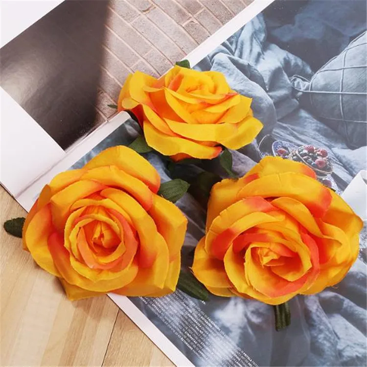 48P ДИА. 3,35 см/"искусственные розы головы моделирования розы для DIY свадьбы рождественской вечеринки дома Цветочная декоративная стена украшения