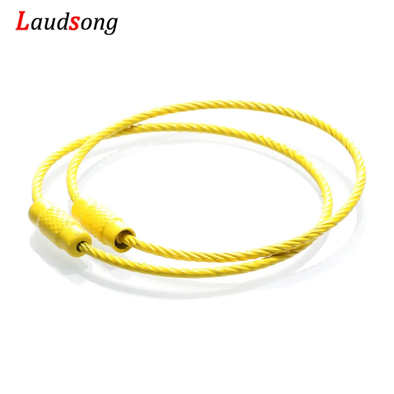 10 Pezzi Colorati Portachiavi In filo Di Acciaio Inossidabile - Foto 9