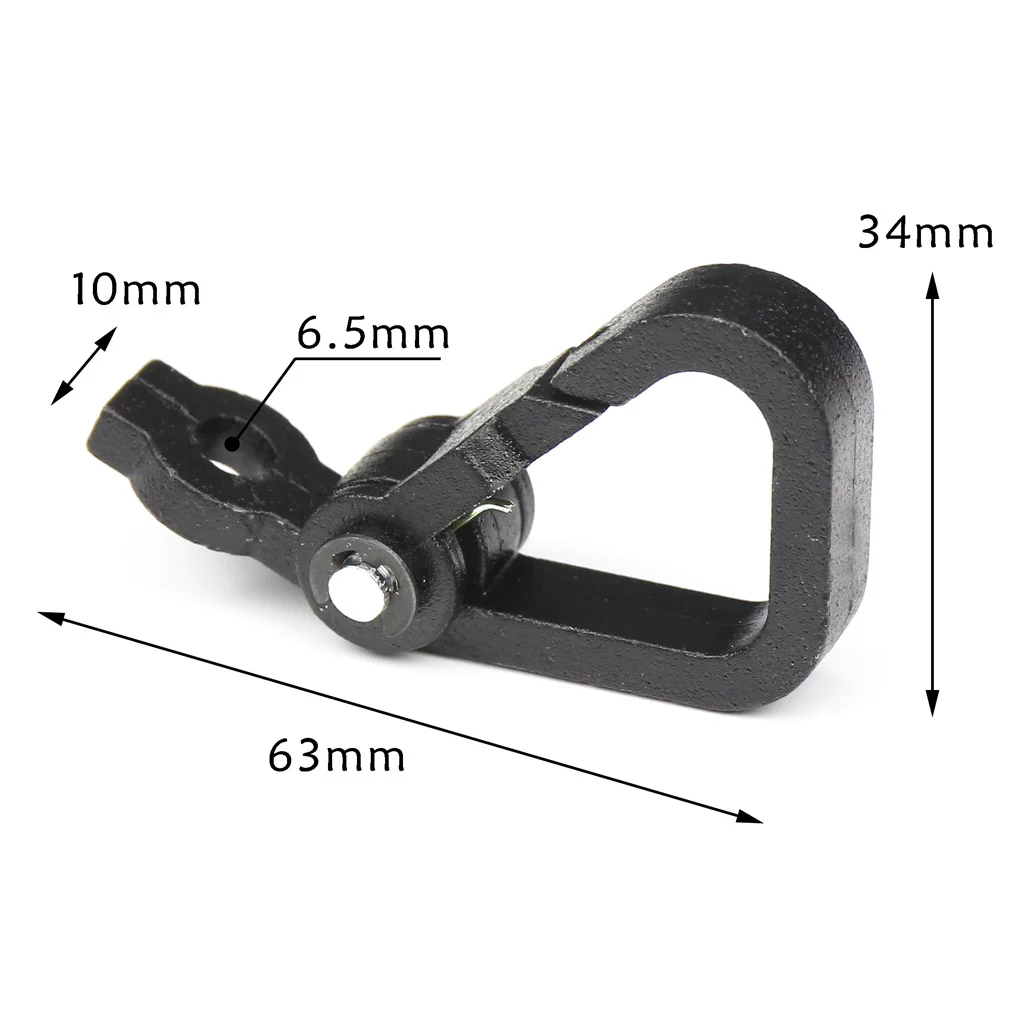 Black Aluminum Alloy Motorcycle Spring Clip Snap Hook Luggage Helmet Bottle Fit For Most Motorcycle/Scooter/Dirt Bike/ATV