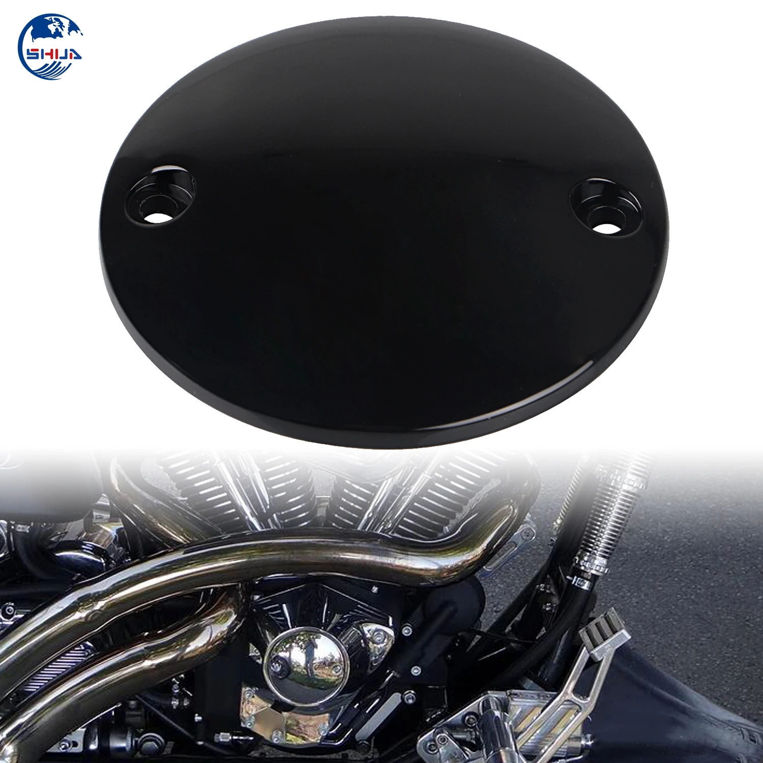 IgnitionTimingCover2HolePointsCoverForHarleySportsterDyna
