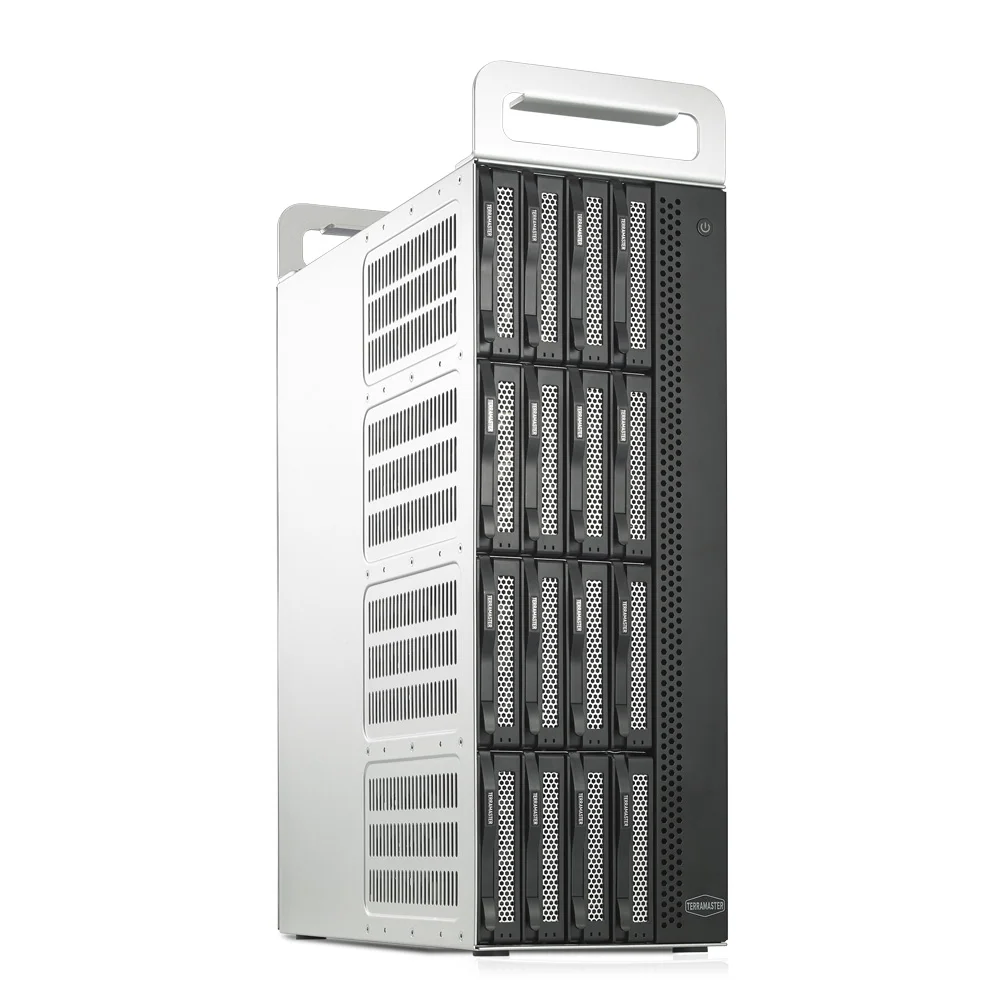 TerraMaster D16 Thunderbolt 3 Most Compact 16-Bay Tower Hardware RAID Enclosure Support RAID 0/1/5/6/10/50  (Diskless)