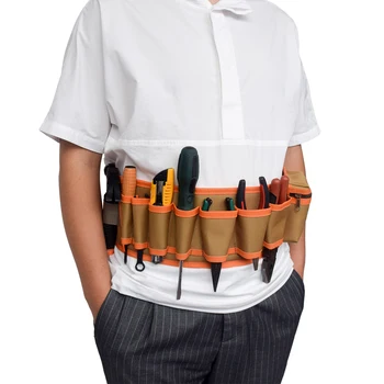 

Multi-pockets Belt bag Waist Pockets Electrician Tool Holder Pouch Belt Bag Oxford Canvas Chisel Electrician Instrument Case