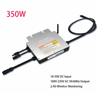 

Waterproof IP65 200W 250W 300W 350W Solar Grid Tie Microinverter Smart On Grid Micro Inverter 18V-50V DC Input 110-250VAC Output