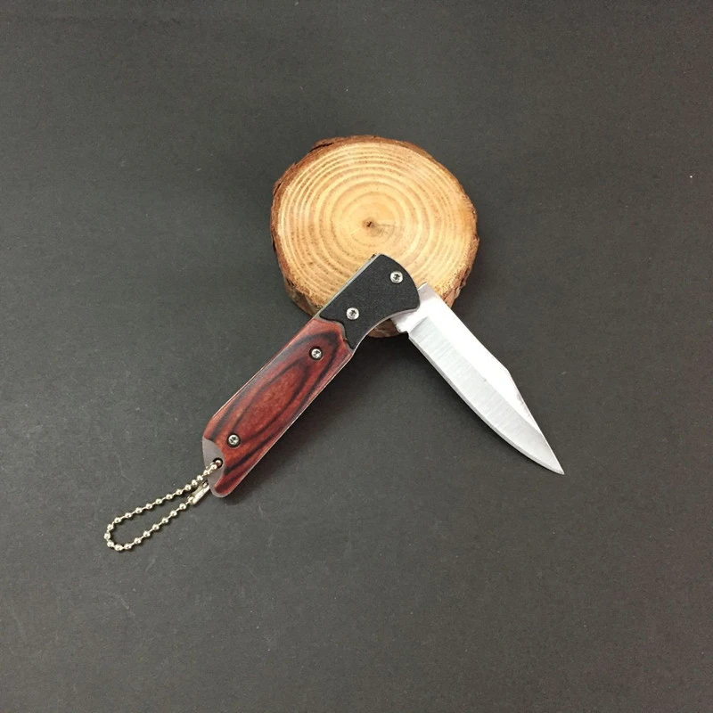 Mini Outdoor Folding Steel Knife Multifunctional Blade Fruit & Camping Knife Sharp Folding Knife Self-defense Pocket Knife