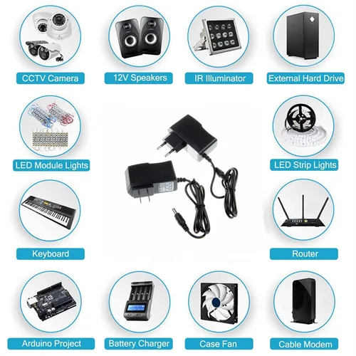 LED 드라이버 전원 어댑터 스트립 램프, 전압 조명 변압기, DC 5V, 12V, 24 V, 1A, 2A, 3A, 5A, 6A, 8A, DC 5, 12, 24 V 4