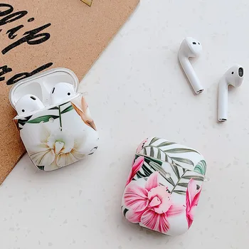 

Flower Banana Leaf Cases For Apple Airpods 2 1 Pro Luxury Case For AirPods Pro 3 Cute Air pods Soft Art Earphone Cover Coque