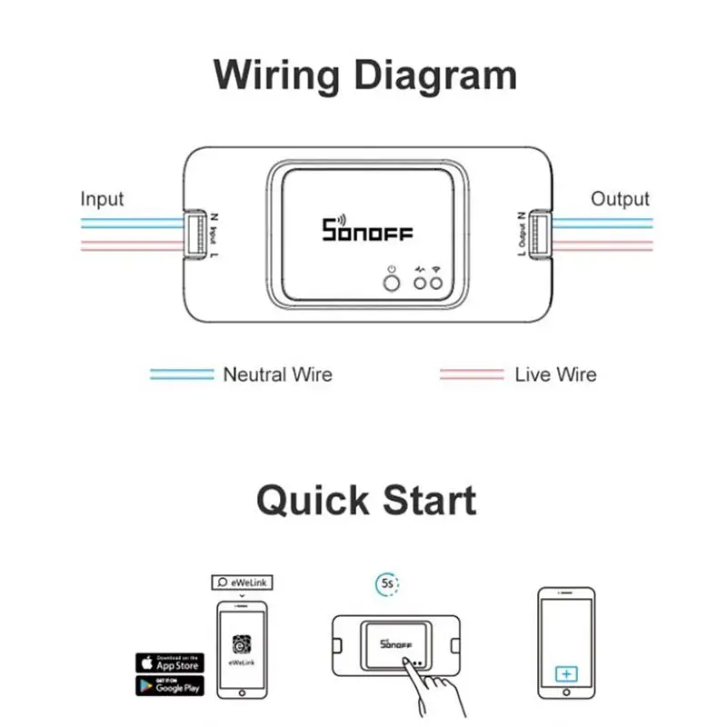 DIY модуль для SONOFF базовый беспроводной WiFi переключатель света таймер умный дом Google Alexa LAN eWelink приложение голосовое дистанционное управление