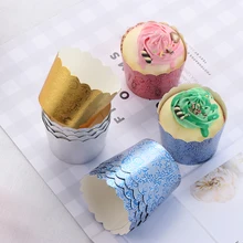 50 шт. бумажный торт чашка торт чехол с вкладышем обертка вечерние рождественские кексы выпечки Чашки Десерт DIY аксессуары вечерние инструменты