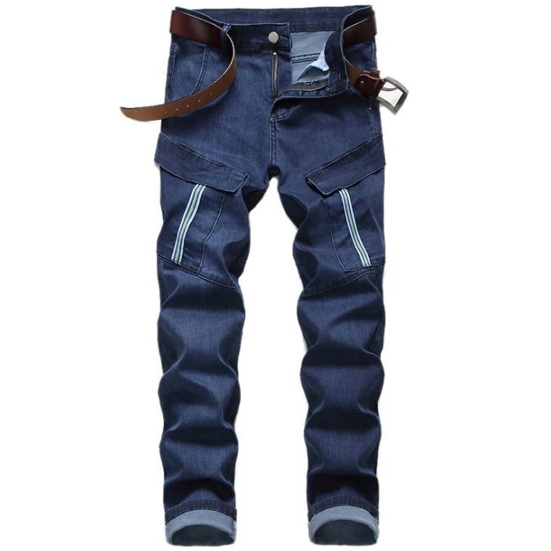 

2019 new Men Jeans Male Straight Classic Jeans Trousers Brand Skinny Slim Denim Stretch Jeans autumn Pants