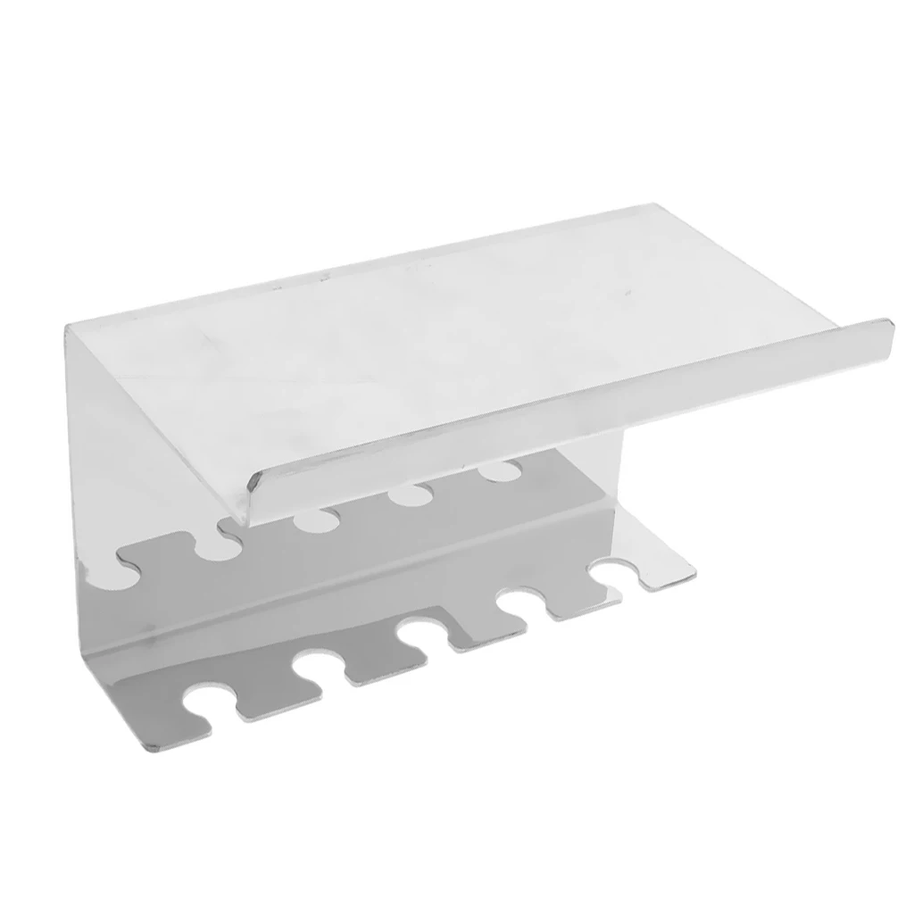 Stainless Steel Wall Mounted Shower Bathroom Toothbrush Toothpaste Holder Stand 5 Holes, Easy To Install