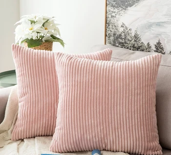 

8 Colors Solid Color Pillow Case Soft Corduroy Cushion Cover Pillow Case Home Textile 45x45cm NEW