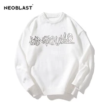 

Unisex Knitted Sweater Oversize Creative Pattern Pullover Minimalist Sweatshirts Letter Jumpers Harajuku Winter Men's Clothing