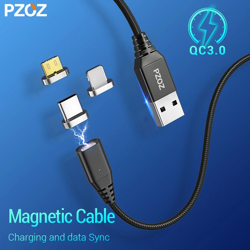  PZOZ Magnetische USB Kabel Micro Usb c Kabel Schnelle Lade Microusb Typ c kabel Magnet Ladegerät Fü