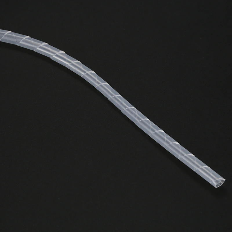 Cable Wire Organizer Manager Spiral Wrap Band 6mm Dia 15M Length White