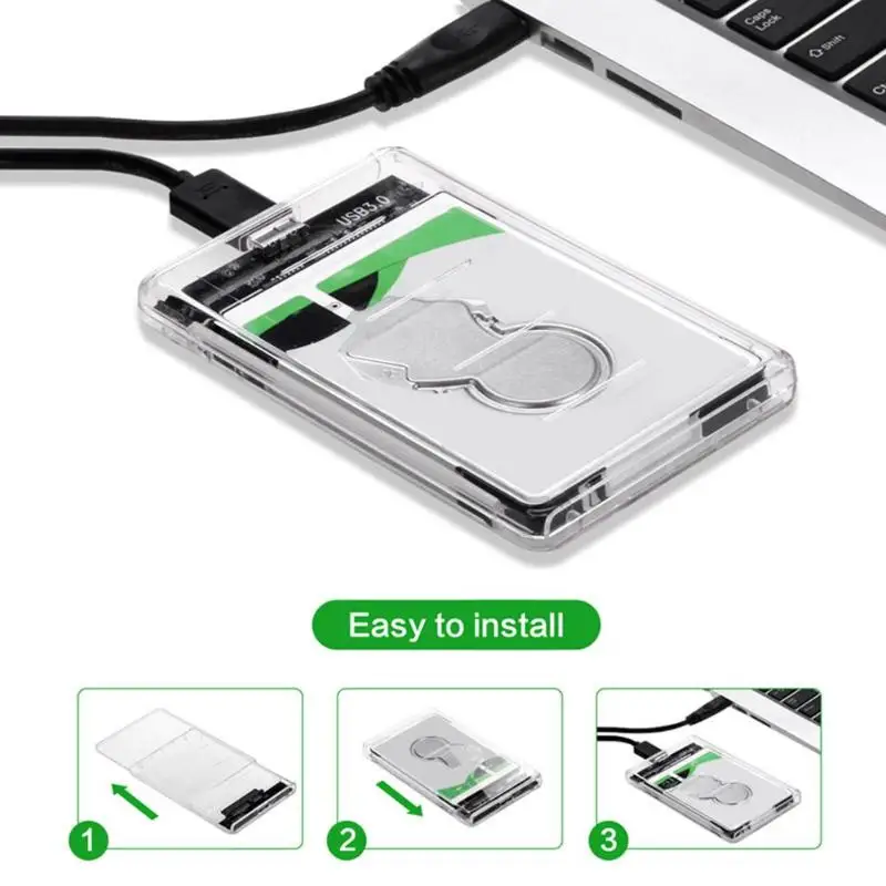 Жесткий диск корпус тонкий дизайн сильный теплоотвод 2 5 дюймов HDD SSD Чехол Коробка