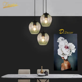 

Modern LED Glass Pendant Lights Home Decorative Pendant Lamps Living Room Hanging Lamp Indoor Lighting Kitchen Lighting Fixture
