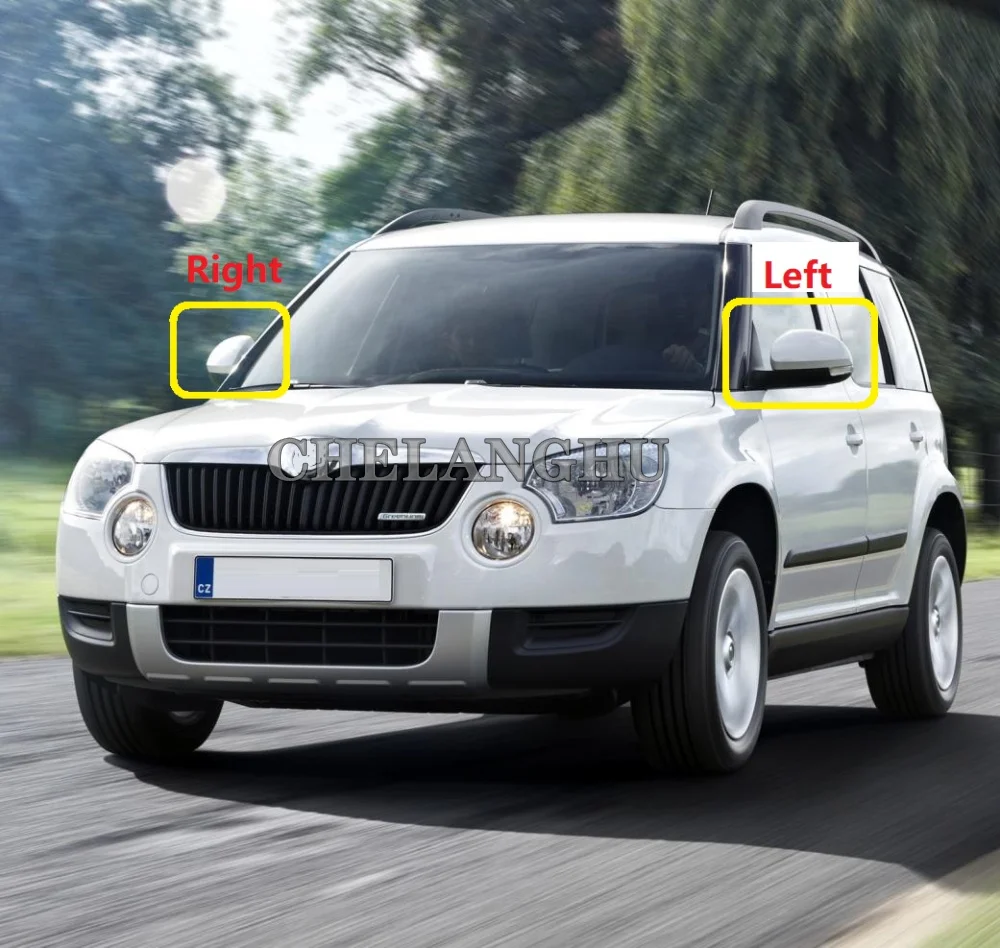 Для Skoda Yeti 2009 2010 2011 2012 2013 автомобильный-стильный задний светодиодный зеркальный светильник, сигнальный индикатор поворота с лужей, светильник