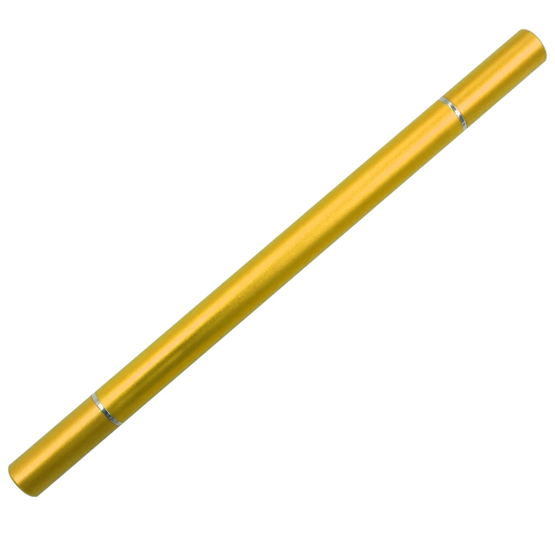 Ручка для сенсорного экрана силикон плюс проводящая ткань два в одном сменная емкость ручка для рукописного ввода - Цвета: Gold