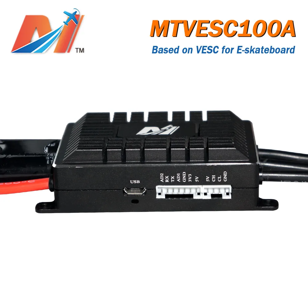 Maytech для электровелосипедов контроллер 100A esc и беспроводной мини-пульт дистанционного управления MTSKR1712 для 4 колеса Электрический скейтборд