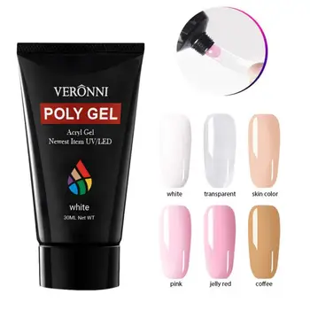 

Nail Extension Glue Nail Free Paper Gel Extend Nail Poly Gel Fast Drying UV Nail Gel Decoration Adhesive Tool Manicure TSLM1