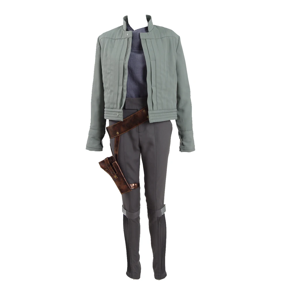 Cosdaddy Rogue One Jyn Erso Cosplay Costume Vest Jacket Belt Holster Women Outfit Full Set for Halloween Party