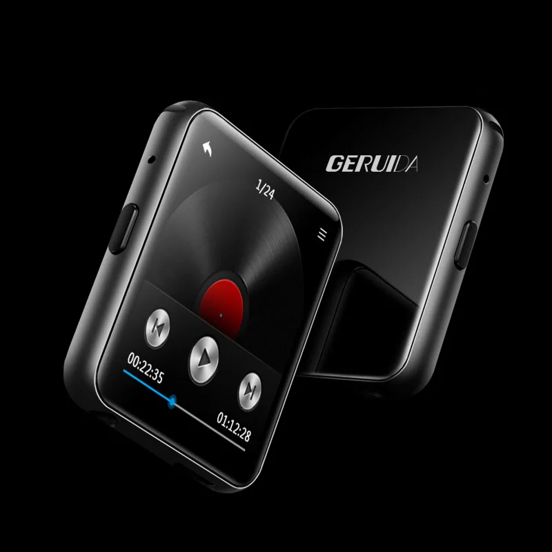 sliver with bluetoot 1,54 дюймов MP3 плеер bluetooth Hi-Fi музыкальный плеер полный экран сенсорный мини спортивный портативный Walkman студенческий Vision Lecteur MP3 - Цвет: sliver with bluetoot