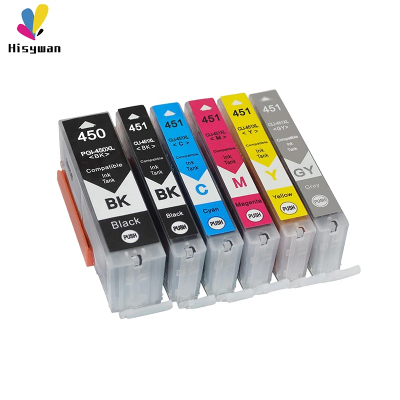 Hisywan PGI450 чернильный картридж для Canon PGI 450 IP7240 MG5440 MG5540 MG6440 MG6640 MG5640 MX924 MX724 IX6840 принтер