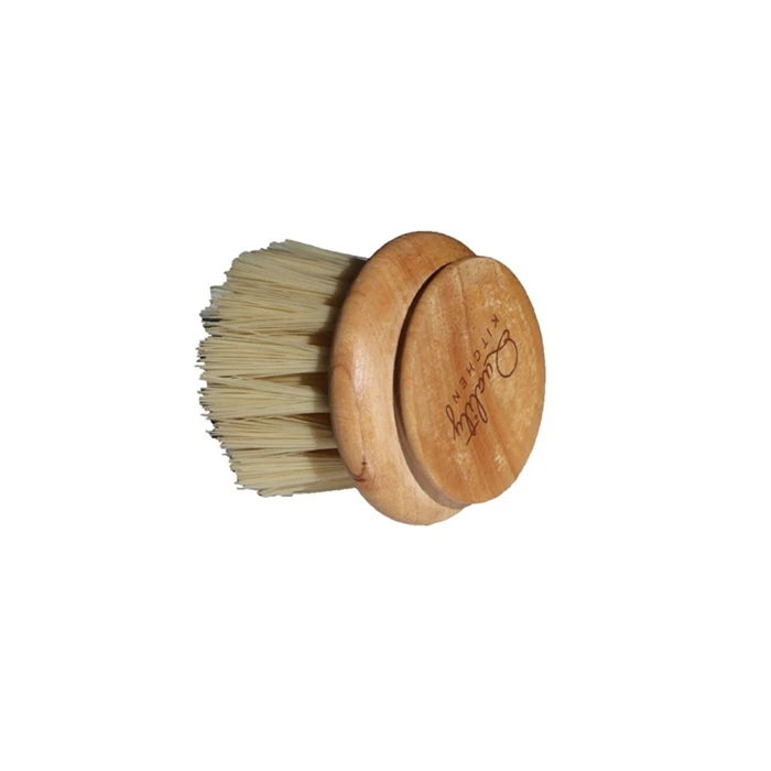 Replaceable Brush Натуральная щетка для чистки сковороды с деревянной ручкой, чашка для посуды, бутылка для мытья кастрюль, Многофункциональные кухонные чистящие принадлежности, инструменты - Цвет: Replaceable Brush